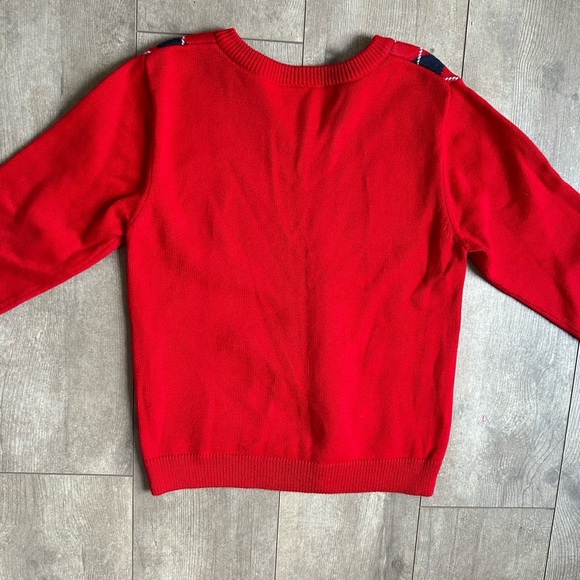 New Hanna Andersson 110 Boys V-Neck Argyle formal Sweater long 100% cotton soft - Picture 4 of 16